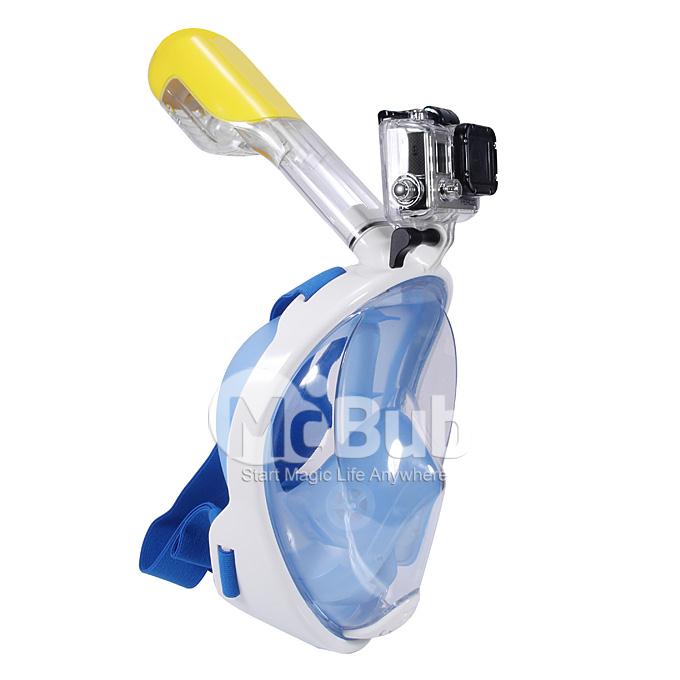 New NEOpine Water Sports Diving Equipment Full Dry Diving Mask Swimming Glasses for GoPro Hero 4 /3+ /3 /2 /1 Size S/M - Green