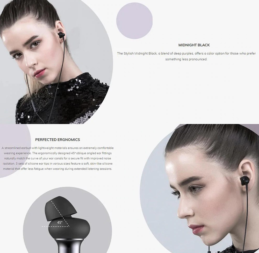 Xiaomi 1MORE E1025 In-ear Earphones Dual Dynamic Driver In-line Controls L-Bend Plug