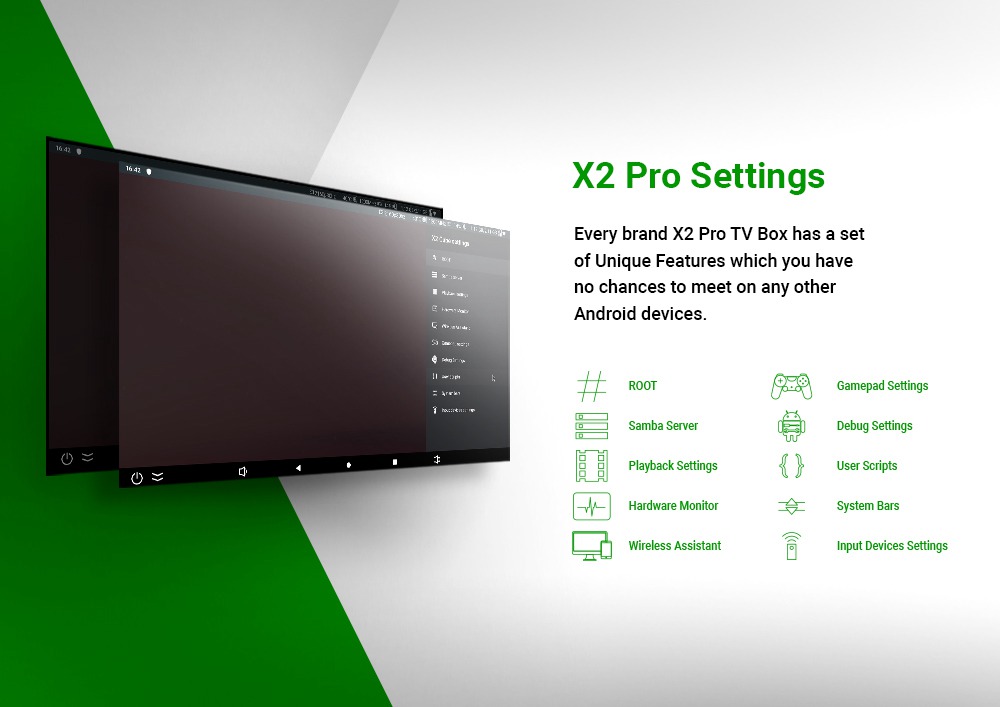 X2 PRO Amlogic S905X2 Android 9.0 4K HDR TV BOX 4G DDR4/32G eMMC 2.4G+5G WIFI USB3.0 1000Mbps LAN OTA Samba Server