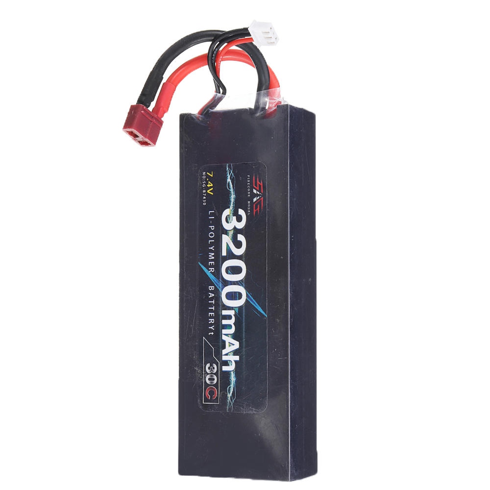RC Car Spare Parts 2S 7.4V 3200mAh 30C Lipo Battery T Plug For HG P407/P408/P602/P801/802 RC Vehicles Car Model