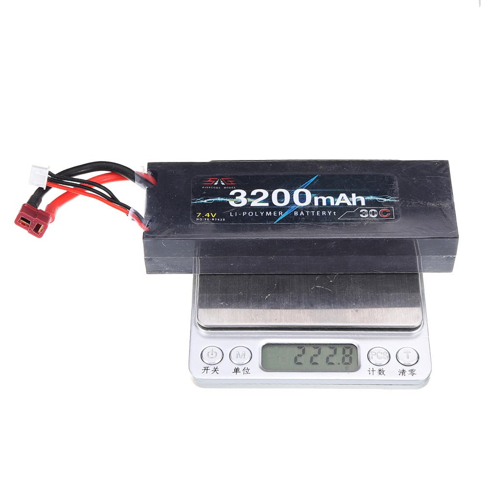 RC Car Spare Parts 2S 7.4V 3200mAh 30C Lipo Battery T Plug For HG P407/P408/P602/P801/802 RC Vehicles Car Model
