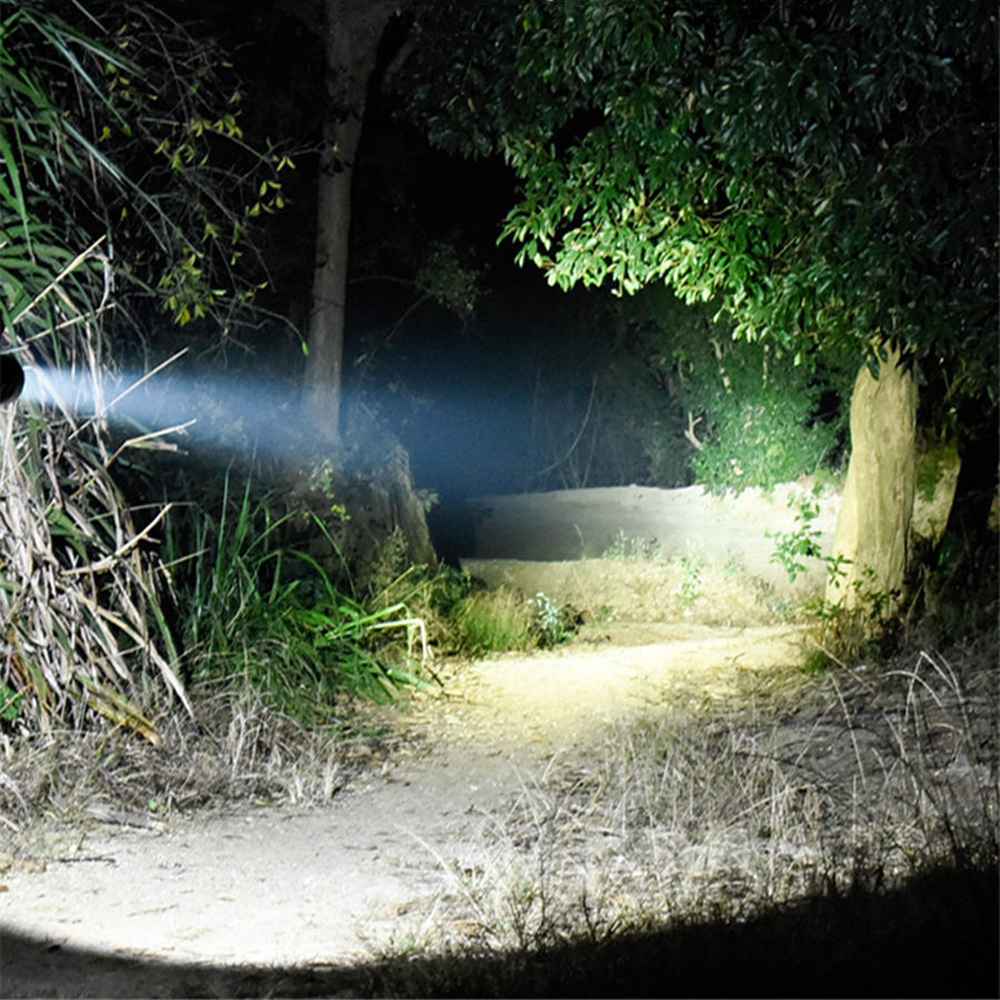 Mini Outdoor Rechargeable LED Flashlight L2 Lamp Beads 5 Modes 1600 Lumens - White Light