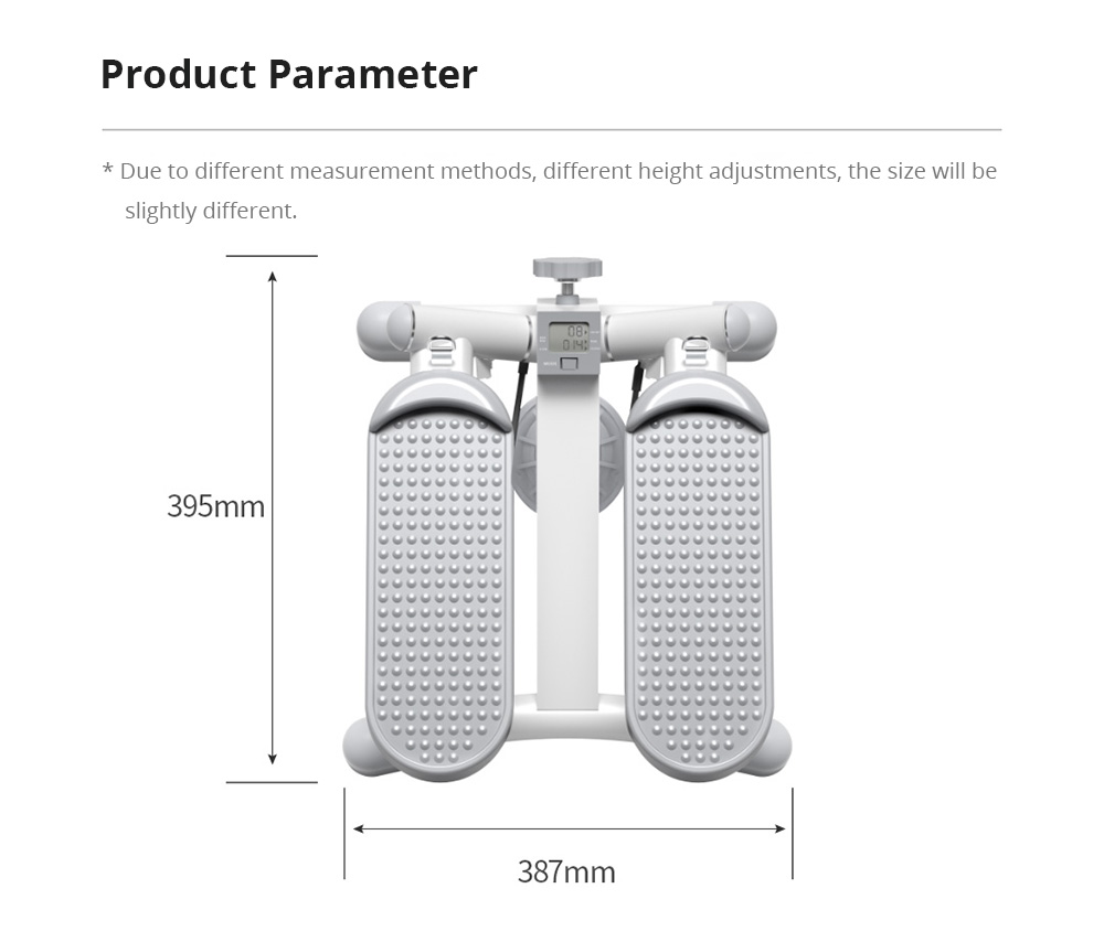 Xiaomi XQIAO Mini Multifunctional Waist-twisting Stepper Indoor Foldable Fitness Equpment LCD Smart Display - White