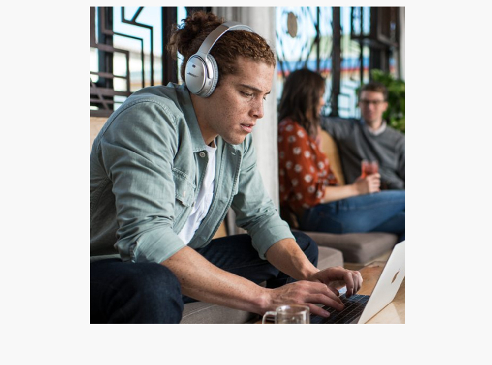 Bose QuietComfort 35 II Wireless Over-Ear Headphones Bluetooth NFC Connection Bose AR Alexa Voice Control Noise Cancellation