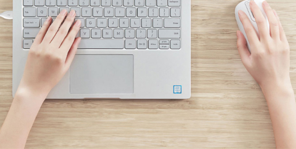 Jesis Fingerprint Mouse 125Hz Polling Rate Smart Portable For Home Office From Xiaomi Youpin - Sliver