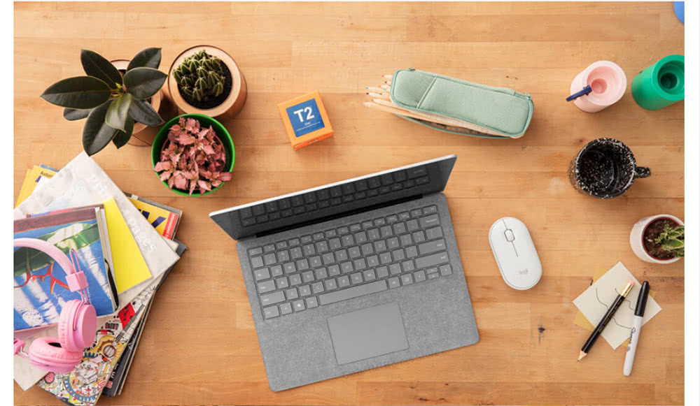 Logitech Pebble Wireless Mouse Bluetooth 2.4GHz Mute Dual Modes Portable For PC Laptop - White