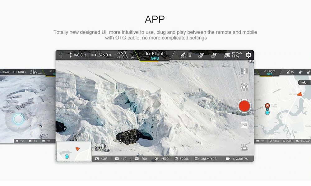 Xiaomi FIMI X8 SE Voyage Version 4K 5KM FPV Foldable GPS RC Drone With 3-axis Gimbal 33mins Flight Time RTF Black - One Battery With Bag