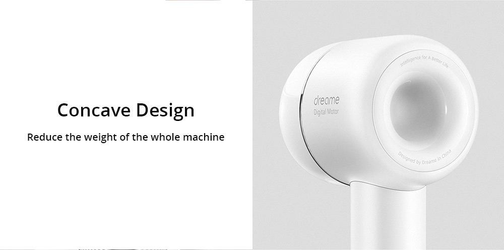 Dreame 1400W Hair Dryer 3 modes Negative Ion Intelligent Temperature Control - White