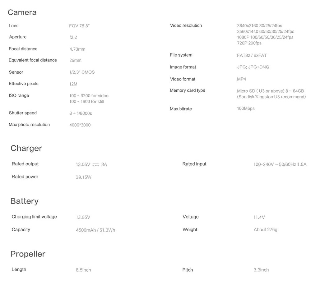 Xiaomi FIMI X8 SE Voyage Version 4K 5KM FPV Foldable GPS RC Drone With 3-axis Gimbal 33mins Flight Time RTF Black - One Battery With Bag