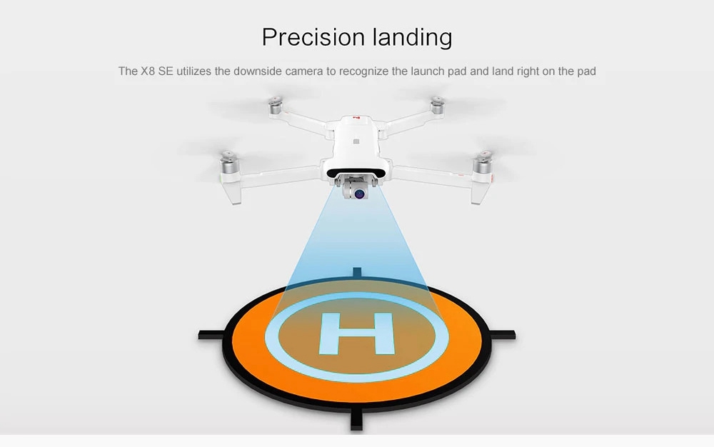 Xiaomi FIMI X8 SE Voyage Version 4K 5KM FPV Foldable GPS RC Drone With 3-axis Gimbal 33mins Flight Time RTF Black - One Battery With Bag