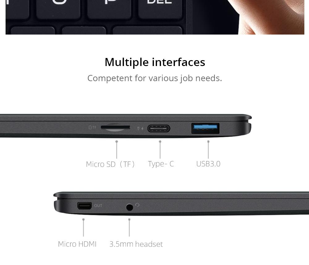 Magic-Ben MAG1 Pocket Laptop 8.9" IPS Touchscreen 2560*1600 Intel Core m3-8100y 16GB Memory 512GB SSD Full metal Slim body Ultra Light Backlit Keyboard Fingerprint Window 10 - Black