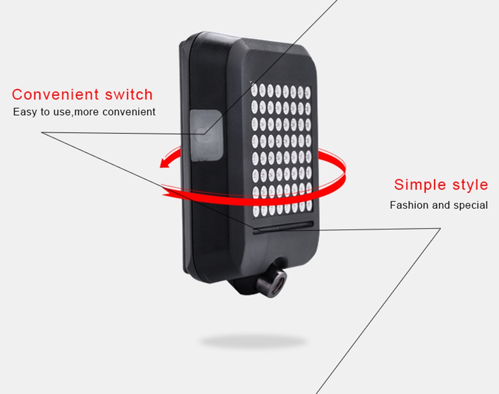 LED Automatic Direction Indicator Bicycle Rear Taillight USB Rechargeable Cycling MTB Bike Turn Signals Light