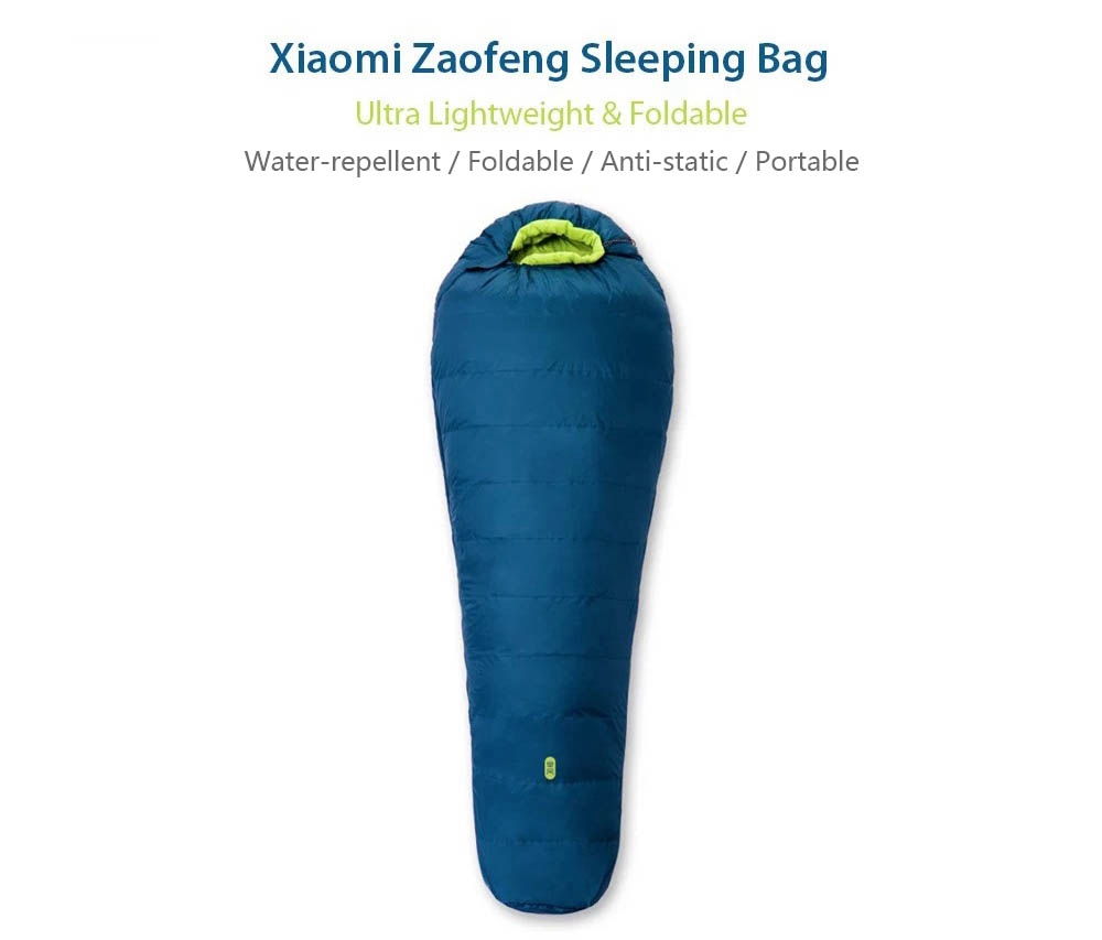 Xiaomi Zaofeng Foldable Down-filled Sleeping Bag Ultra Lightweight Travel Equipment - Blue