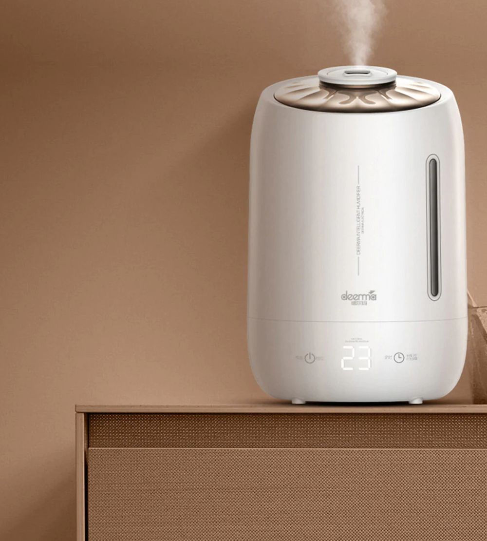 DEERMA DEM F600 Household Ultrasonic Humidifier 5L Capacity - White