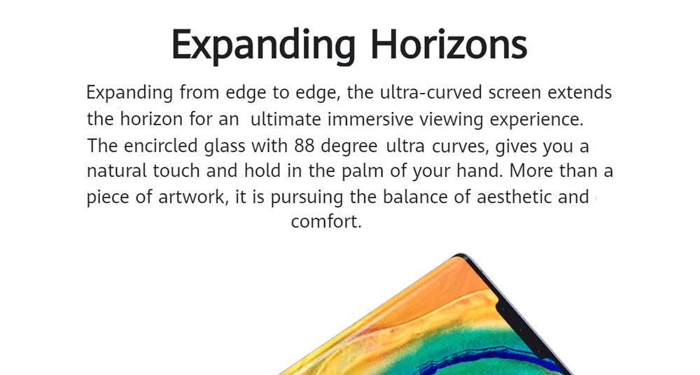 HUAWEI Mate 30 Pro 5G Smartphone 6.53" OLED Display Kirin 990 8GB 256GB 40.0MP+40.0MP+8.0MP+3D Depth Sensing Quad Rear Cameras NFC Fingerprint ID Dual SIM Android 10.0 - Black