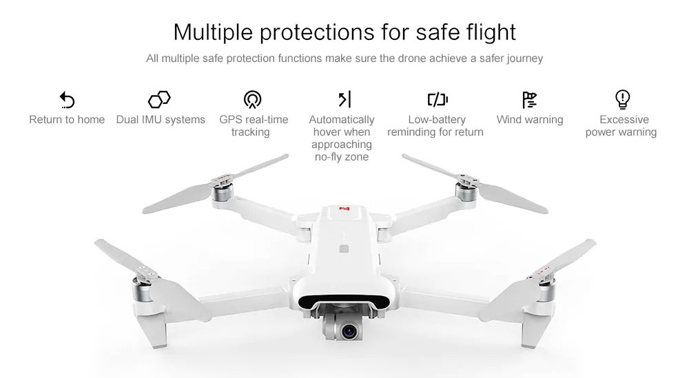 Xiaomi FIMI X8 SE Voyage Version 4K 5KM FPV Foldable GPS RC Drone With 3-axis Gimbal 33mins Flight Time RTF Black - Three Batteries With Bag