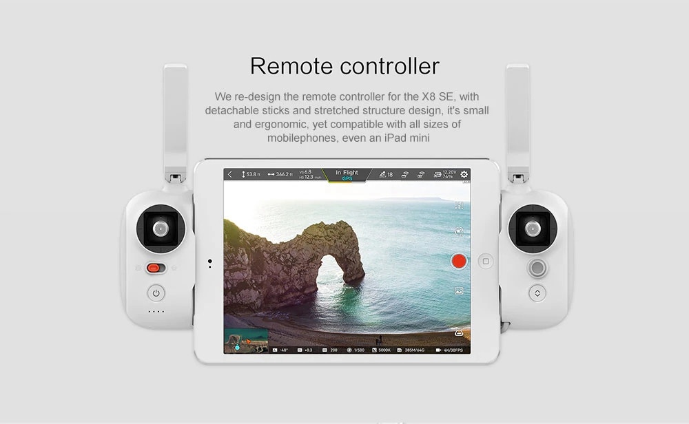 Xiaomi FIMI X8 SE Voyage Version 4K 5KM FPV Foldable GPS RC Drone With 3-axis Gimbal 33mins Flight Time RTF Black - Three Batteries With Bag