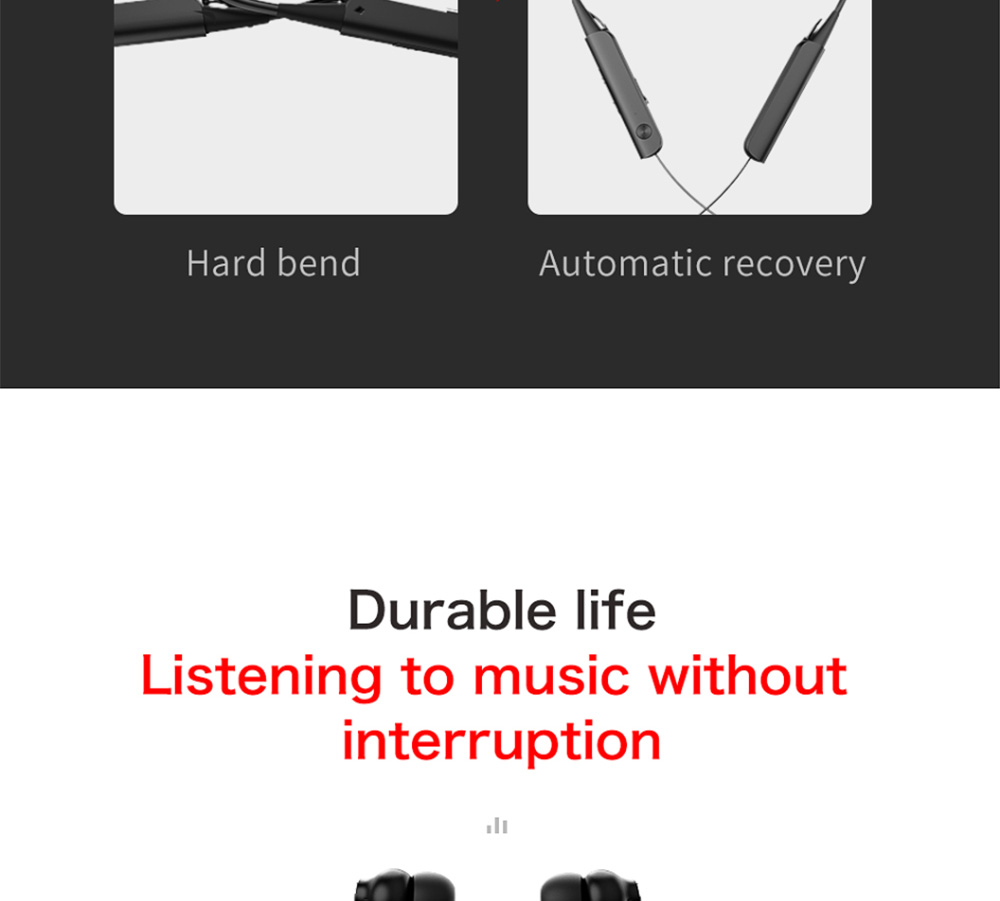 Haylou C10 Bluetooth Sports Earphones Binaural Call Retractable Neckband