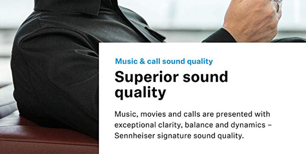 Sennheiser PXC 550 Wireless Headphone Bluetooth/NFC Connection NoiseGard Adaptive Touch Sensitive Control 30 Hours Playtime