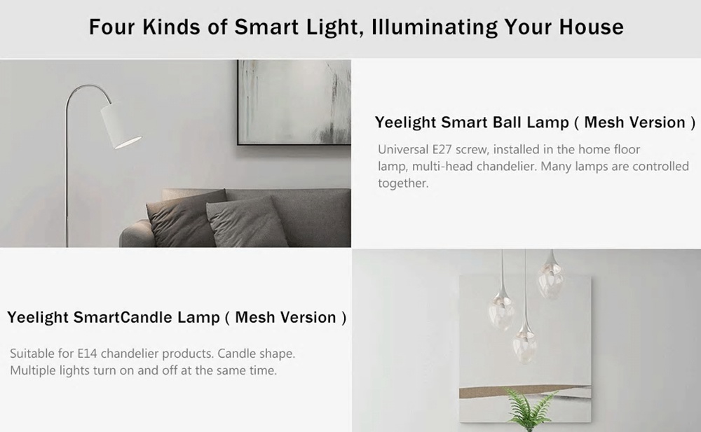 Xiaomi Mijia Yeelight YLSD04YL Smart Ceiling Down Light 5W 400LM 2700-6500K Mesh Edition