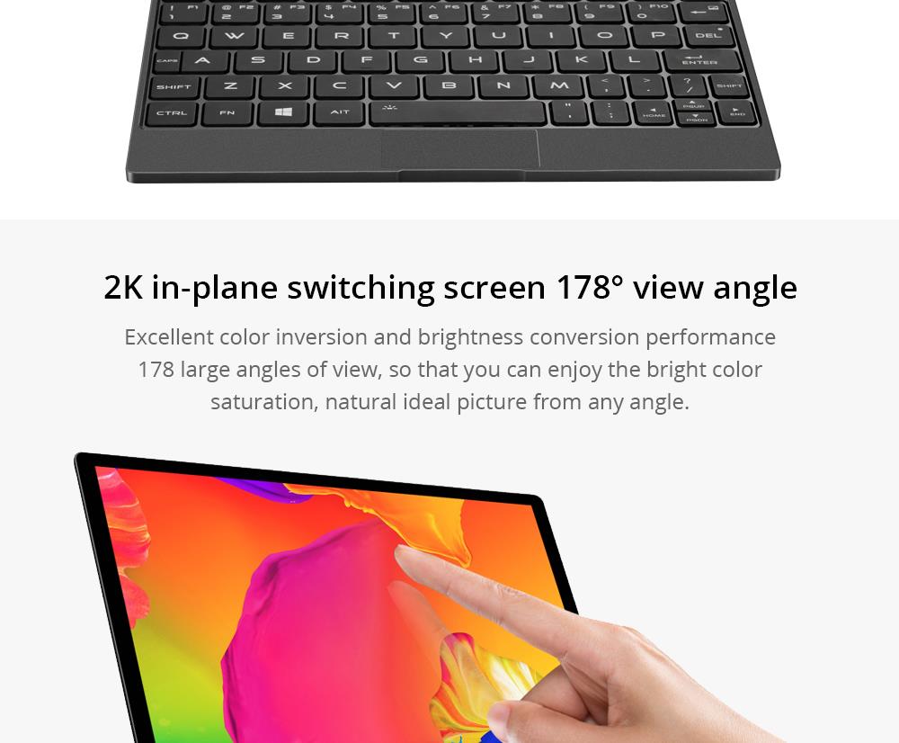 Magic-Ben MAG1 Pocket Laptop 8.9" IPS Touchscreen 2560*1600 Intel Core m3-8100y 16GB Memory 512GB SSD Full metal Slim body Ultra Light Backlit Keyboard Fingerprint Window 10 - Black