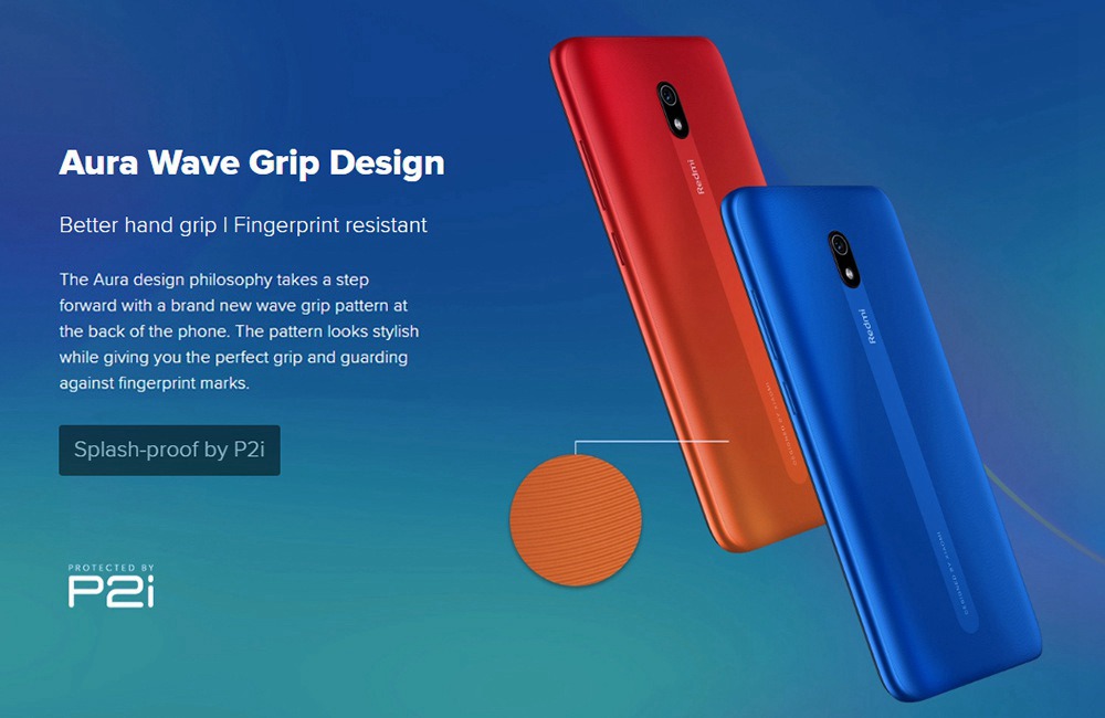 Xiaomi Redmi 8A 6.22 Inch 4G LTE Smartphone Snapdragon 439 2GB 32GB 12.0MP+8.0MP Dual Cameras Fingerprint ID Dual SIM MIUI 10 Global Version - Black