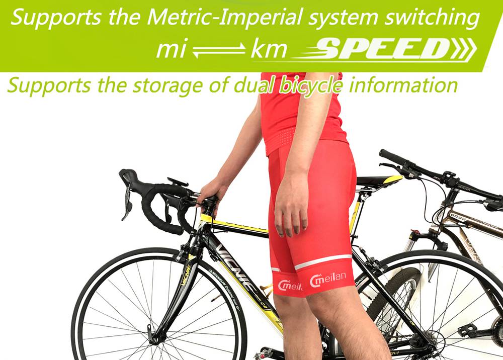 Meilan M2 GPS Bike Computer Waterproof Speedometer Odometer 2.2 Inch FSTN Display Screen - White