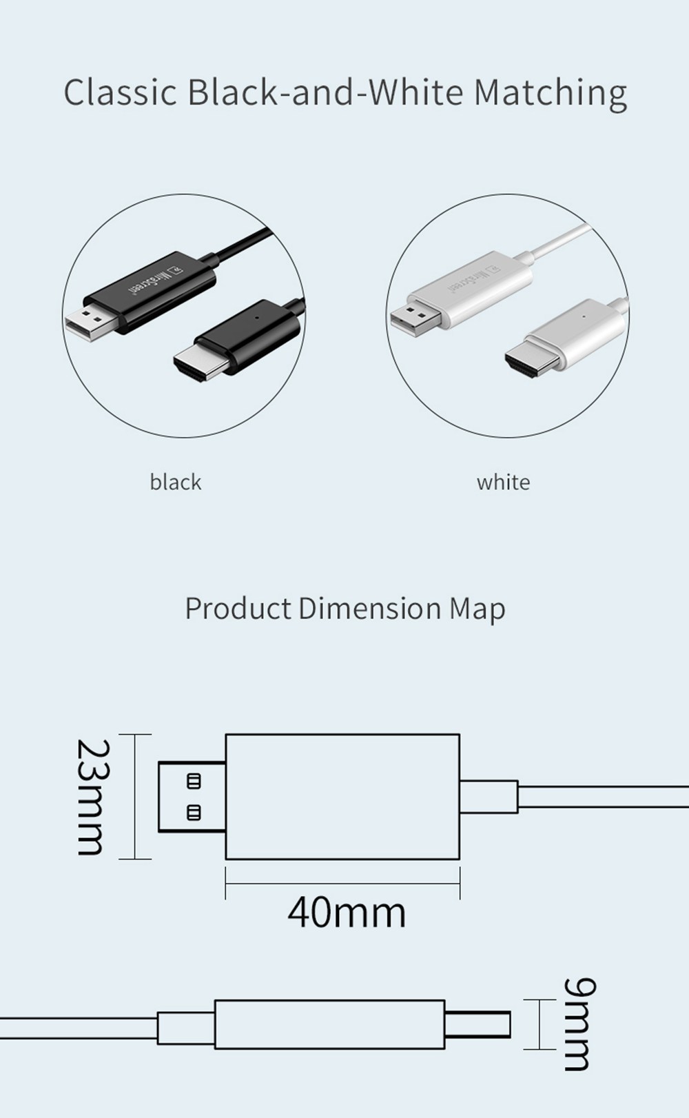 EZCast EZC-CS2 Wireless Plug&Play Display Receiver HDMI 2.4G/5G WIFI 1080P support Google Home/Chrome