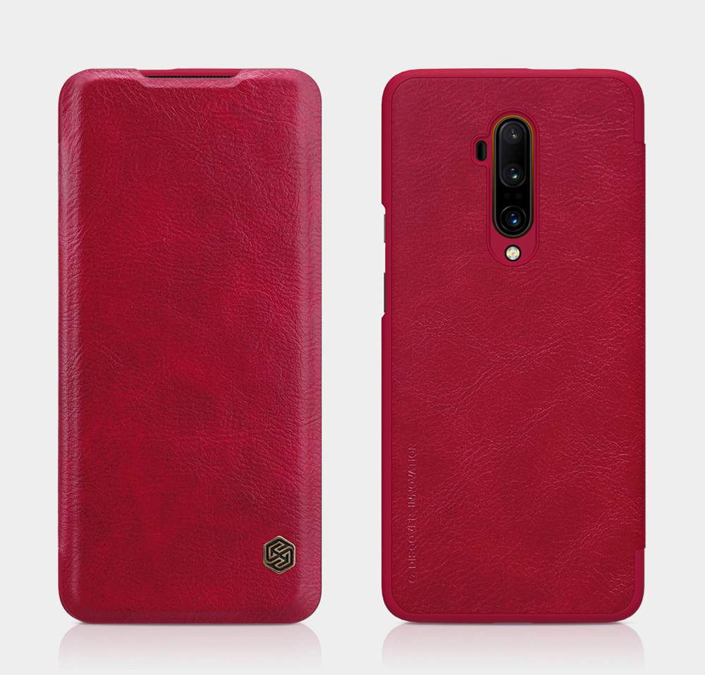 NILLKIN Protective Leather Phone Case For Oneplus 7T Pro Smartphone - Brown