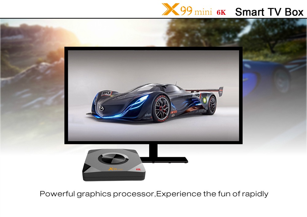X99 mini Allwinner H6 Android 9.0 6K HDR TV Box 4G/32G 2.4G+5G WiFi 100Mbps LAN USB3.0