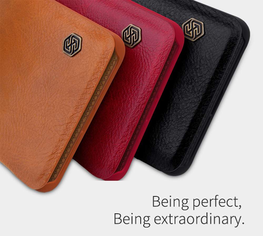 NILLKIN Protective Leather Phone Case For HUAWEI P30 Pro Smartphone - Red