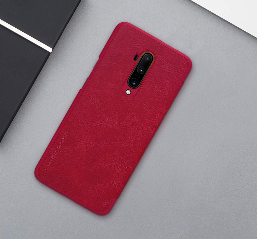 NILLKIN Protective Leather Phone Case For Oneplus 7T Pro Smartphone - Brown