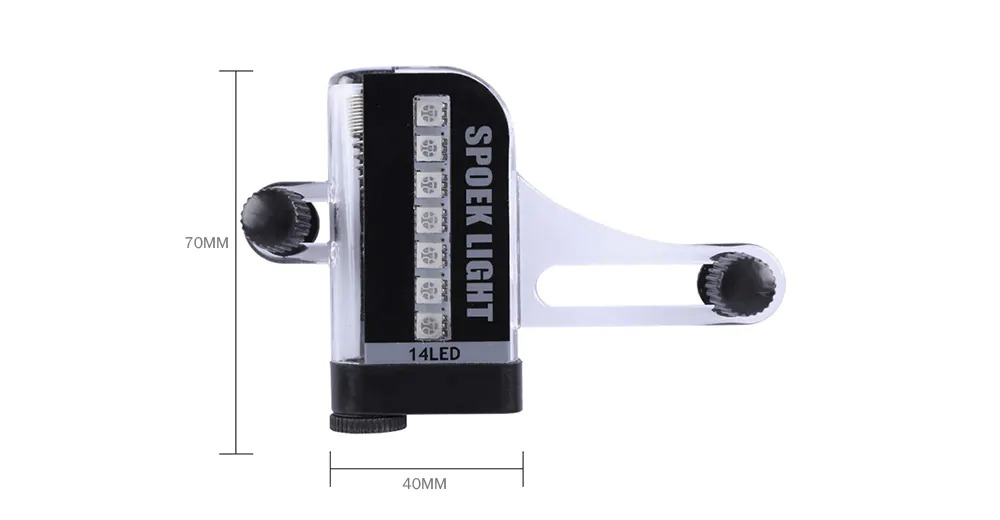 A02 14 LED Bicycle Spoke Light with 30 Patterns Lamp