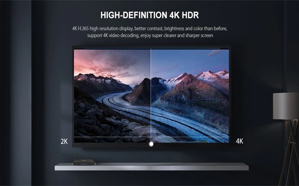 Tanix TX5 Max Amlogic S905X2 Android 8.1 4GB DDR4 32GB eMMC 4K TV Box with LED Display Dual Band WiFi Bluetooth Gigabit LAN USB3.0 HDMI