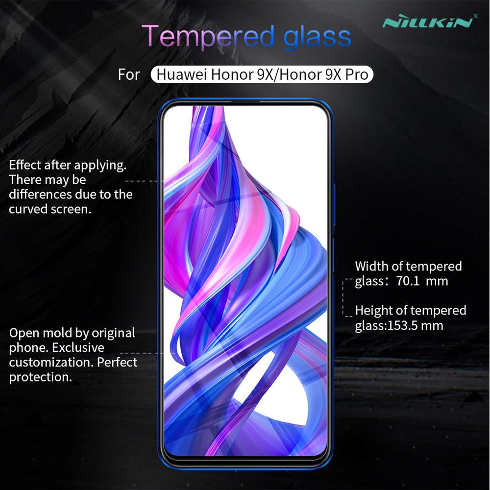 Nillkin Anti-explosion Tempered Glass 0.2mm HD Screen Protector For Huawei Honor 9X / Honor 9X Pro - Transparent