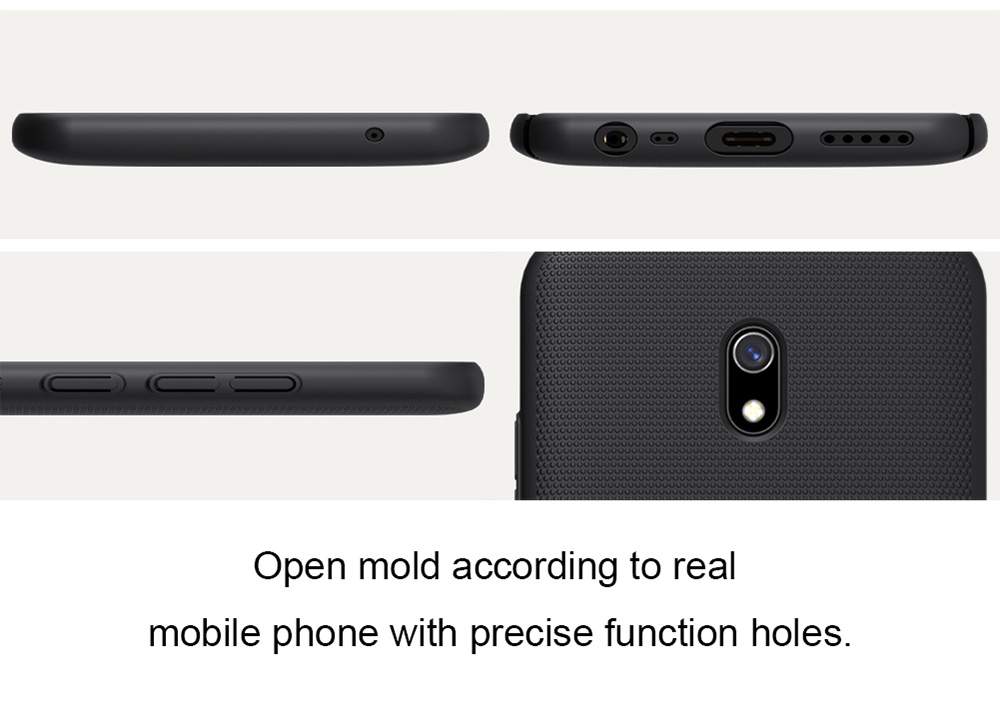 NILLKIN Protective Frosted PC Phone Case For Xiaomi Redmi 8A Smartphone - Black