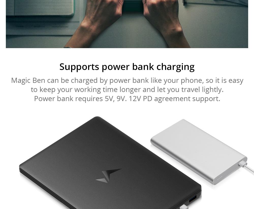 Magic-Ben MAG1 Pocket Laptop 8.9" IPS Touchscreen 2560*1600 Intel Core m3-8100y 8GB Memory 256GB SSD Full Metal Slim body Ultra Light Backlit Keyboard Fingerprint Window 10 - Black