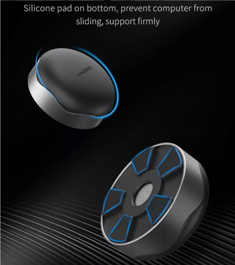 2pcs Hagibis Powerful Magnetic Cooling Pad Desktop Stand Holder For MacBook Laptop Tablet - Grey
