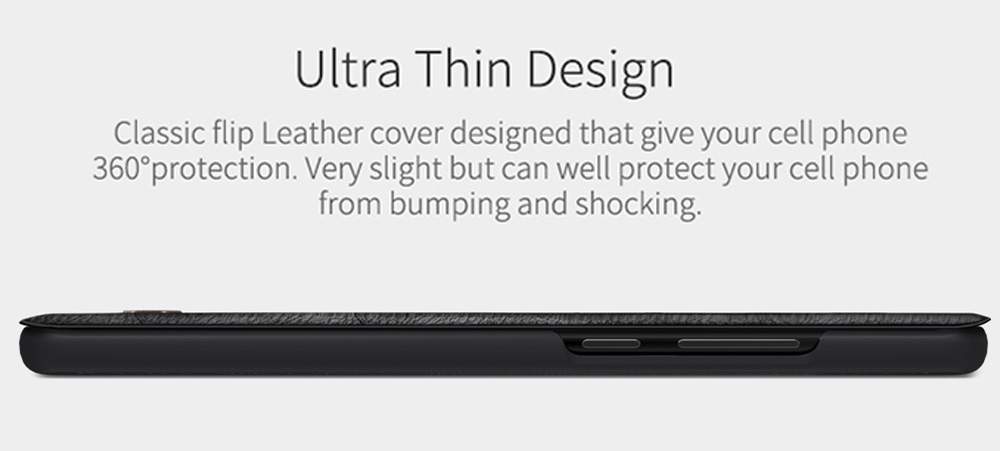 NILLKIN Protective Leather Phone Case For HUAWEI P30 Pro Smartphone - Black