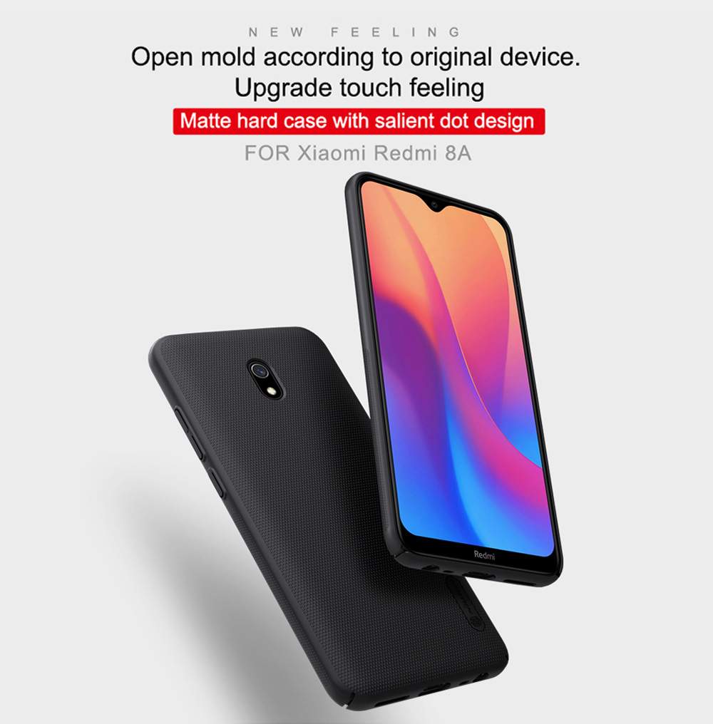 NILLKIN Protective Frosted PC Phone Case For Xiaomi Redmi 8A Smartphone - Black