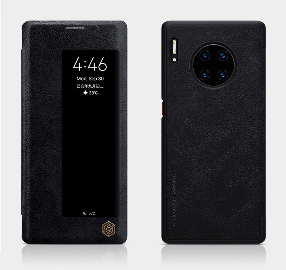 NILLKIN Protective Leather Phone Case For HUAWEI Mate 30 Pro Smartphone - Red