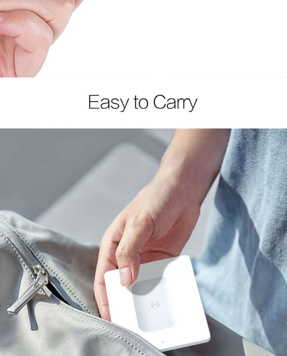 W8 5W Qi Wireless Charging Qualcomm Quick Charge 2.0 for Apple AirPods Charging Case/ iPhone Max /8/8Plus Samsung Galaxy - White