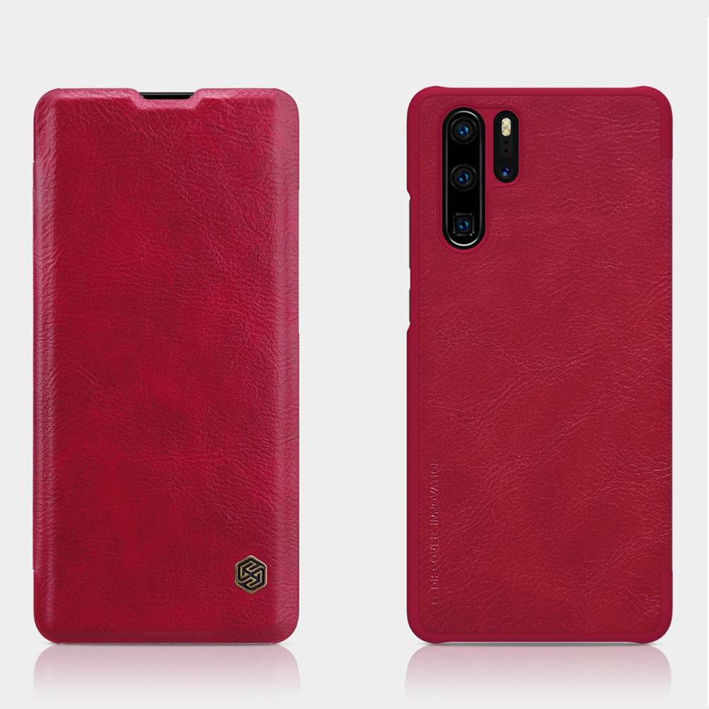 NILLKIN Protective Leather Phone Case For HUAWEI P30 Pro Smartphone - Red