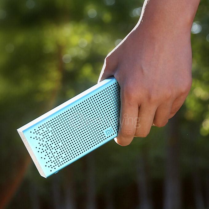 Original Xiaomi Metal Box BT4.0+EDR Speaker 2.4GHZ-2.48HZ Mini Portable Stereo Wireless Connection Handsfree -Blue