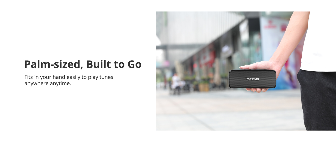 Tronsmart T2 Plus 20W Bluetooth 5.0 Speaker 24H Playtime IPX7 Waterproof Soundbar with TWS,Siri,Micro SD