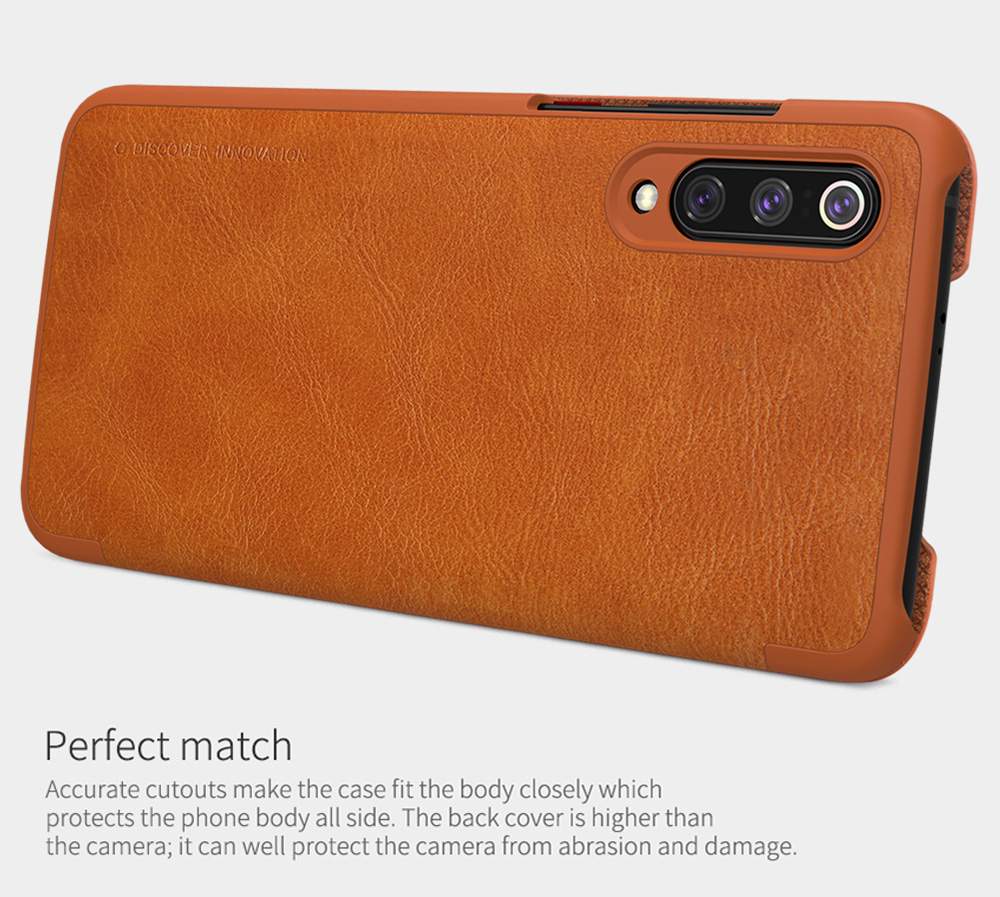 NILLKIN Protective Leather Phone Case For Xiaomi Mi 9 Pro Smartphone - Black