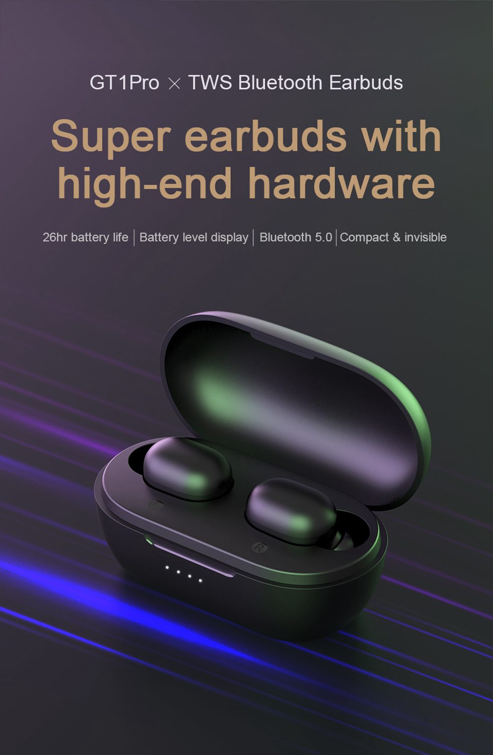 Haylou GT1 Pro Bluetooth 5.0 TWS Earphones DSP 26 Hours Playtime Siri Google Assistant IPX5