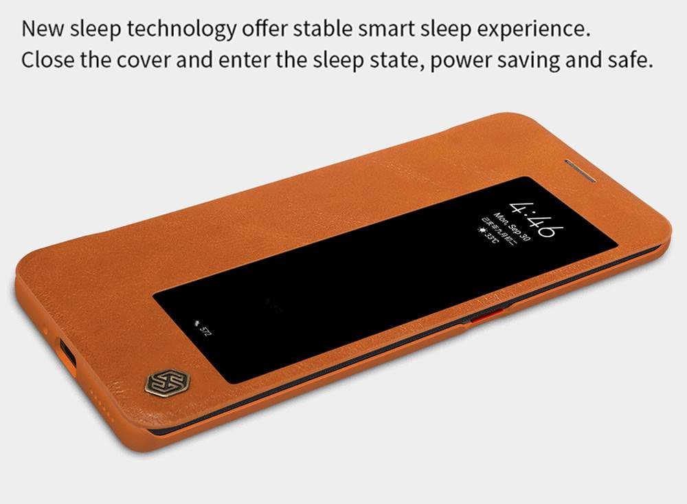 NILLKIN Protective Leather Phone Case For HUAWEI Mate 30 Pro Smartphone - Red