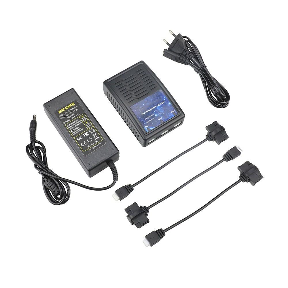 RC Drone Expand Spare Parts 1to3 Battery Balance Charger For Hubsan H117S ZINO ZINO PRO - EU Plug