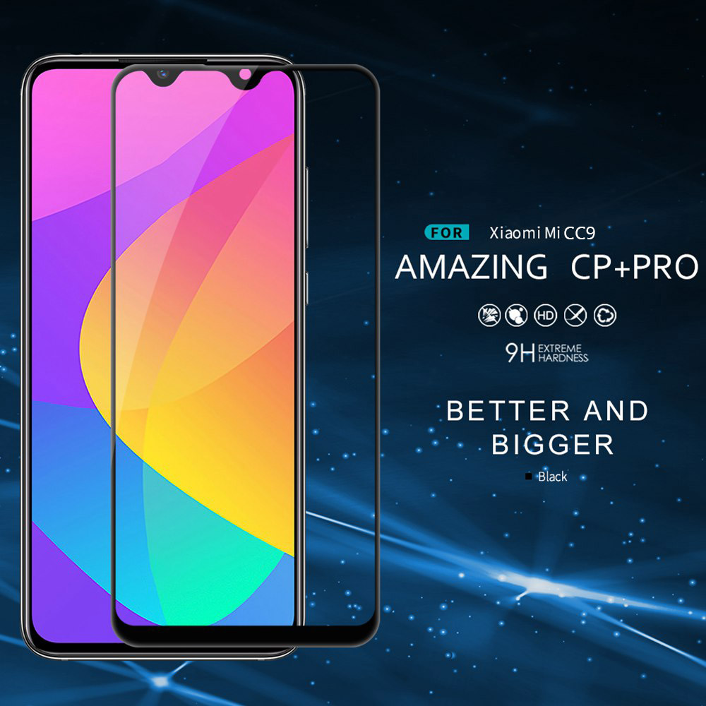 Nillkin 3D CP+PRO Anti-explosion Tempered Glass Screen Protector For Xiaomi Mi CC9 / Xiaomi Mi9 Lite - Transparent